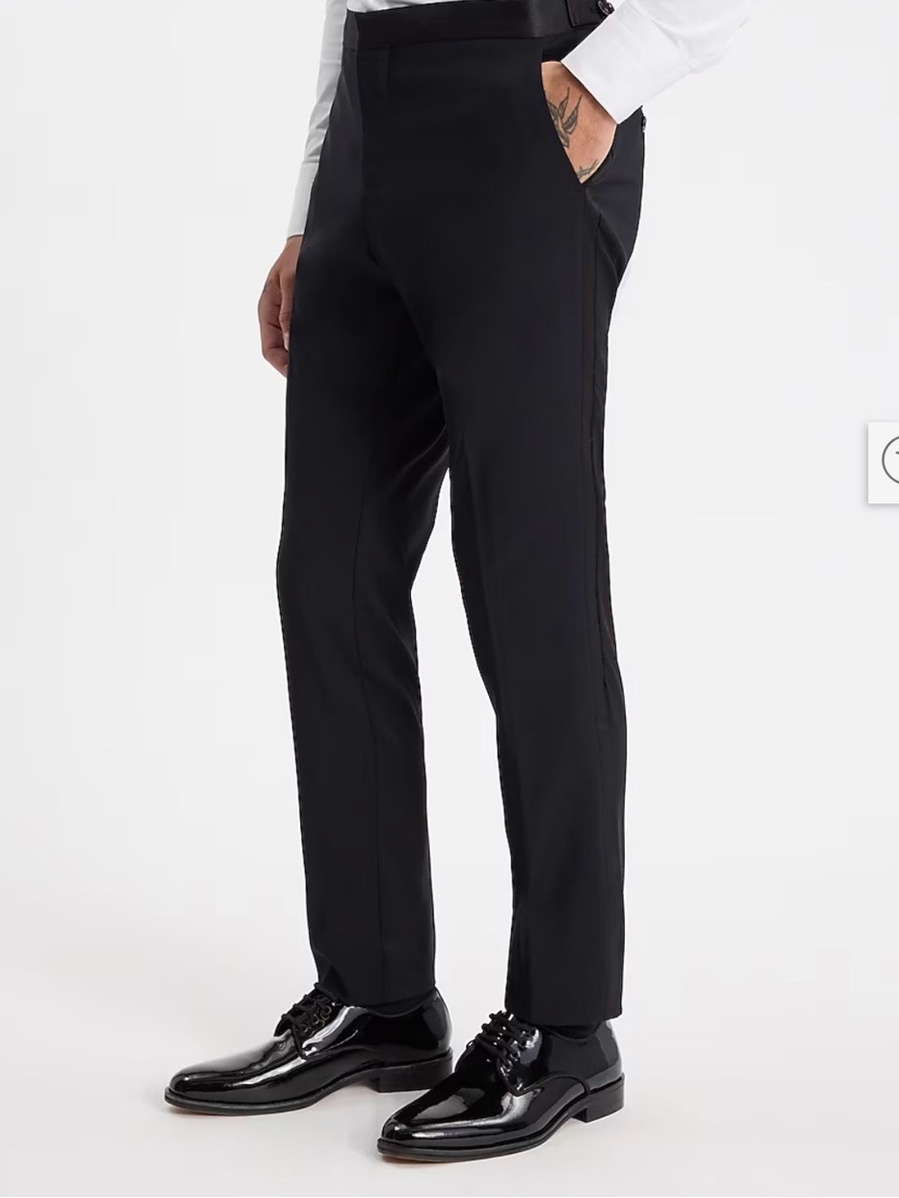 Express-Dress Pants -Tuxedo Style-Black